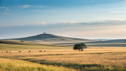 Expansive Minimalist Landscape

