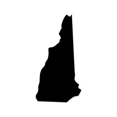 New Hampshire state map silhouette