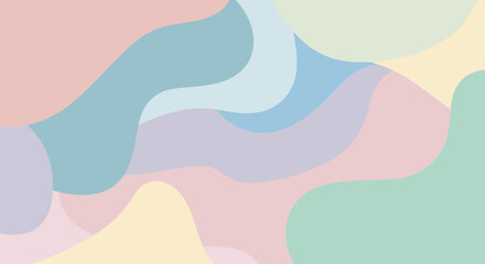 Modern Abstract Organic Shape Background Vector Illustration