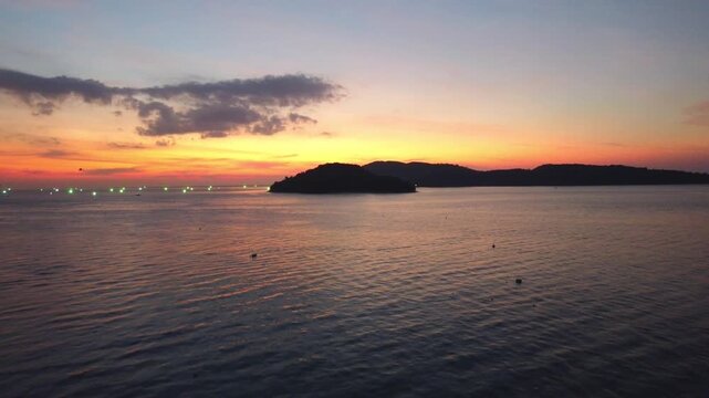 Langkawi Island Sunset Aerial &ndash; Tropical Malaysia Drone Shot