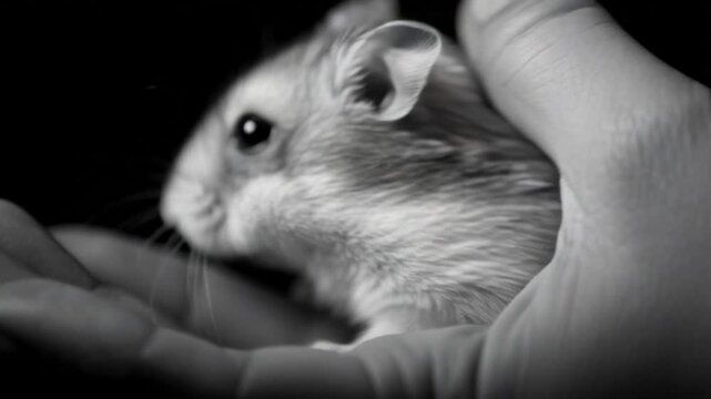 Babyhamster in der Hand