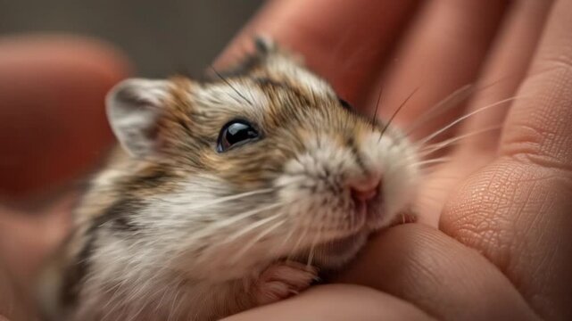 Babyhamster in der Hand