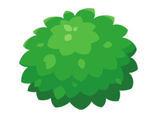 Obraz premium かわいい低木のイラスト