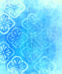 Hand-Painted Floral Watercolor Background &ndash; Soft Layered Flower Illustration