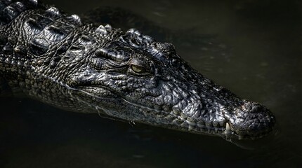 Fototapeta premium Obsidian Scale Crocodile