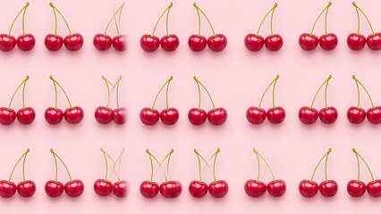 Symmetrical arrangement of cherries