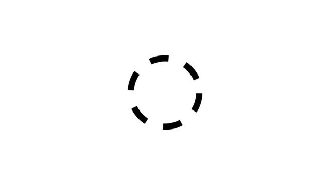 Motion graphic of Blue circle rotation with head up display (HUD UI) technology interface and futuristic elements abstract background. alpha channel included.4k video
