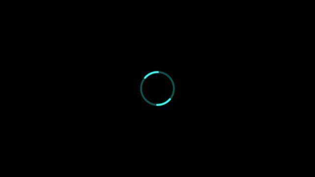 4K Loading circle icon, loading circle animation loading circle line animation on green screen background, loading icon for download progress, load game data, buffering process, application interface