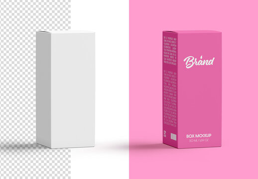Paper Box Product Packaging Mockup Isolated