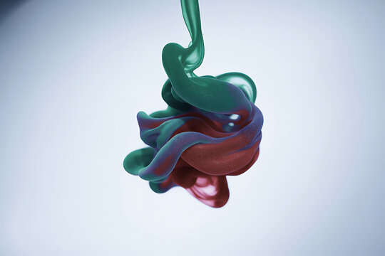 Marline Dynamic Touch on White Background, Creative Abstract Design