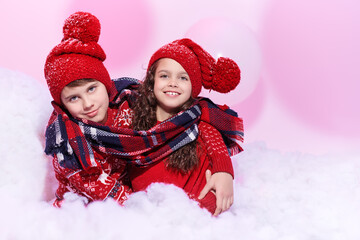 Naklejka premium Friends Festive Winter