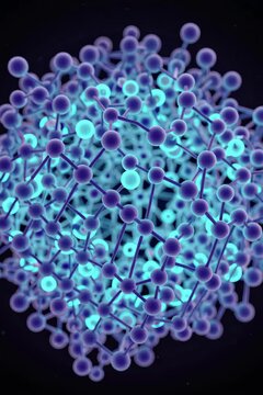 Stylized 3D Molecular Network with Subsurface Scattering Effects