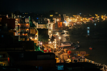 Fototapeta premium Streets of Varanasi, India. The oldest city in the world