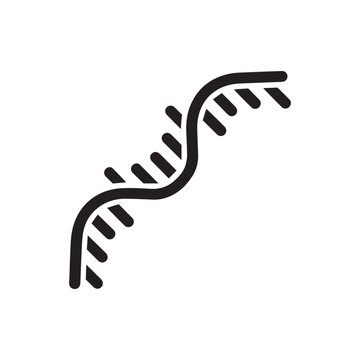 RNA black icon. Suitable for website, content design, poster, banner, or video editing needs
