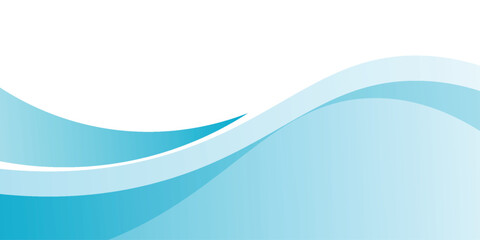 Blue and white business wave banner background. vector