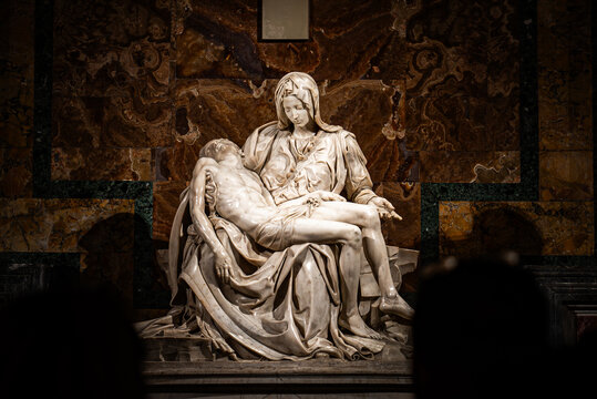 Michelangelo Pieta sculpture inside St Peter Basilica
