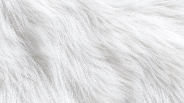 Soft white fur texture