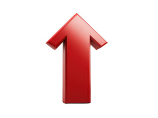 Fototapeta premium upward arrow isolated on a transparent background 