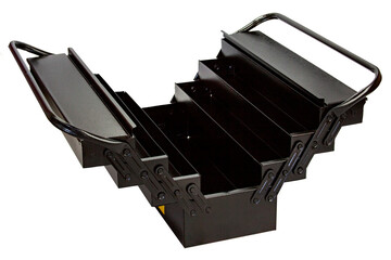 black toolbox isolated in white backgound