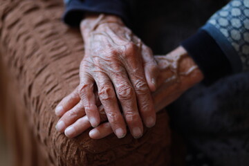Old Woman&rsquo;s Hands Close-Up