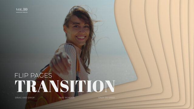 Transition Flip Pages / Horizontal / Part 10