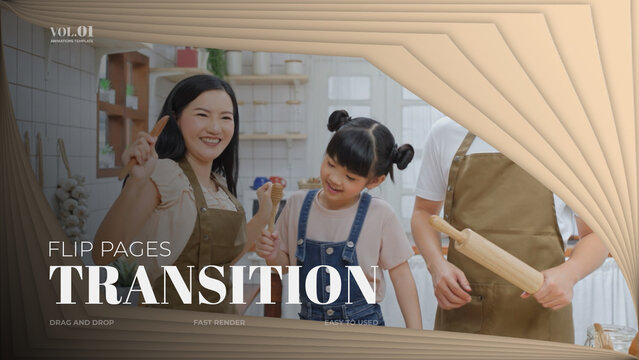 Transition Flip Pages / Horizontal / Part 01