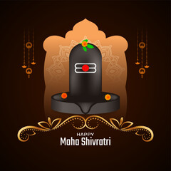 Happy Maha Shivratri Indian Hindu traditional festival background