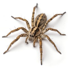 Lycosa Wolf Spider Illustration, Ultra-Realistic 16K Scientific and Educational Digital Artwork