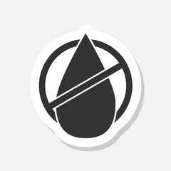 No trans fats, palm oil free, no mineral oil sign sticker isolated on gray background