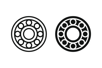 Obraz premium Ball bearing icon. Car bearing icon. Vector Illustration
