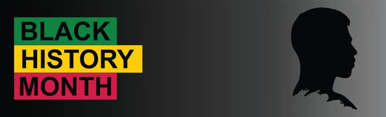 Black History Month Banner . Web banner . Black History Month Banner for Social Media Sites . 
Black History Month February Cover photo For Facebook pages . 