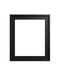 A minimalist square frame with a matte finish ideal for digital art displays on transparent background