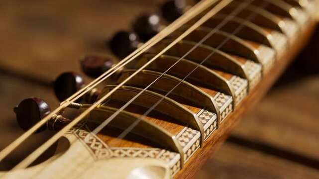 close up sarangi indian instrument video