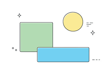 Spring Color Blocks. March mood / seasonal color blocks. A calm editorial composition of soft color blocks inspired by early spring, with subtle symbols of
