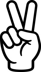 Peace Hand SVG Cut Files for Cricut & Silhouette
