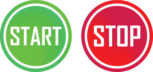 Start Stop Button for Ui Ux .Start Stop Buttons Design for machines . Switches on off button 