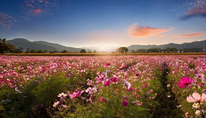 Obraz premium Cosmos Flower Fields