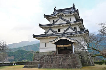 Naklejka premium 宇和島城 現存天守 愛媛県宇和島市