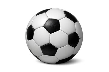 Fototapeta premium Traditional soccer football ball on transparent background