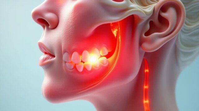 Video A close-up of a person's mouth showing a tooth gap, suitable for medical or purposes