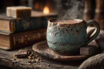 One cup of hot chocolate.