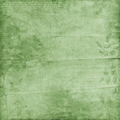 Soft green grunge background with botanical sketches and handwritten textures, natural vintage style ideal for backgrounds and overlays.