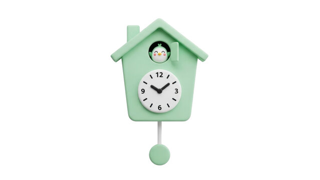 Cute Cuckoo Clock with Bird