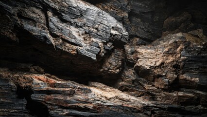 Dark Rock Formation Texture