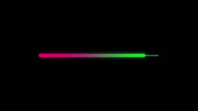 Minimalist Loading Screen with Progress Bar and Circular 4k Animation, Modern User Interface Design Concept, on a black Background, Technology and Software Development Use, motion video