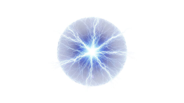 Energy ball with lightning effect
