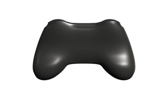 3D animation of gaming controller