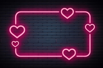 Vector illustration of a red heart and heartbeat symbol for a romantic Valentine&rsquo;s Day card design featuring a pink health and love concept celebration