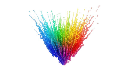 Obraz premium Vibrant explosion of colorful ink