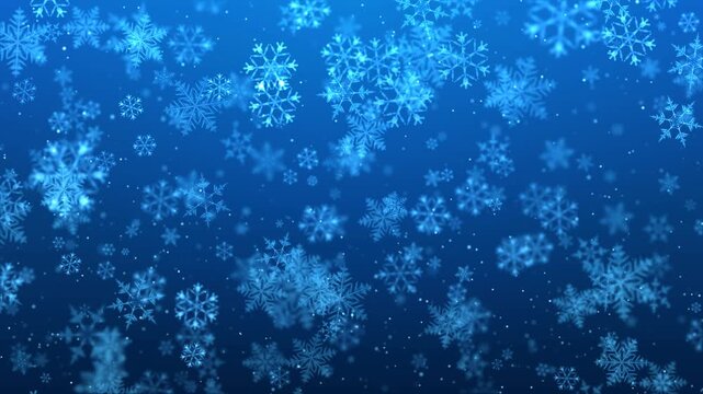 falling snow background